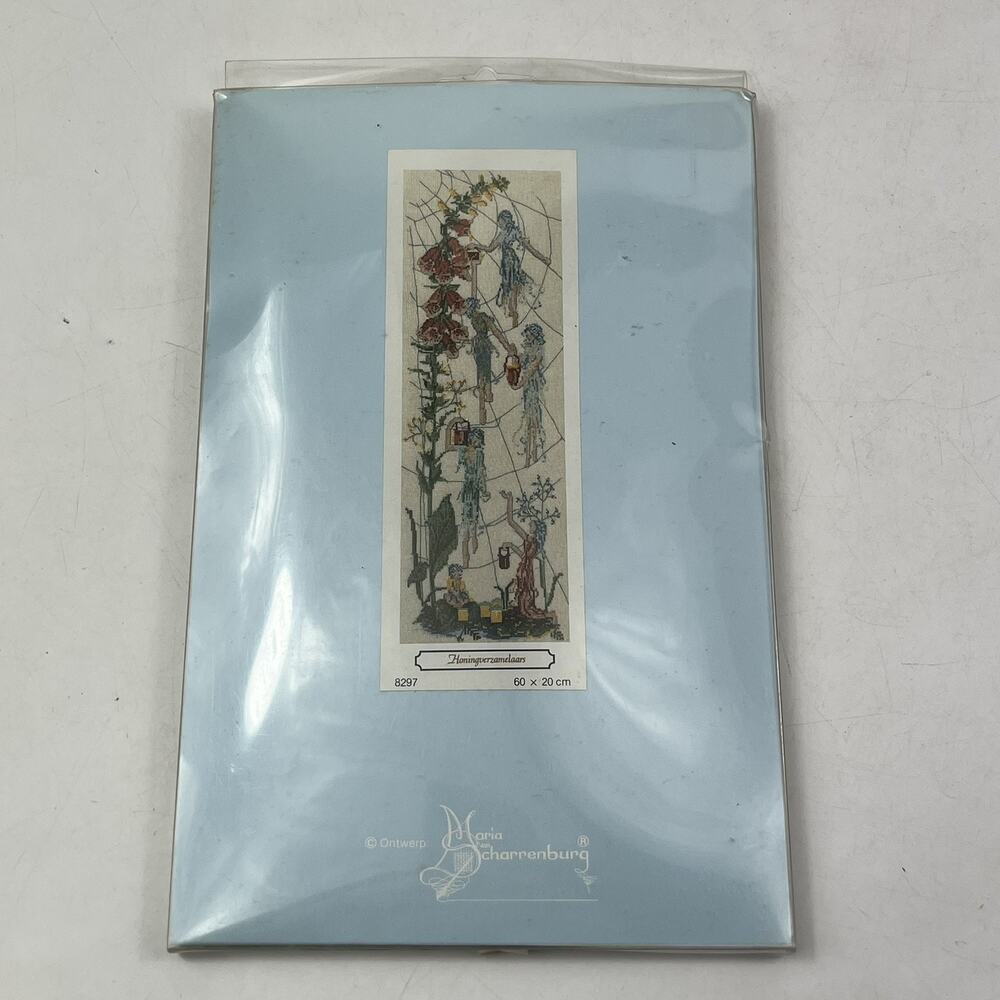 Maria van Scharrenburg Cross Stitch Kit Fairy Garden Plants Fantasy Elves NIP